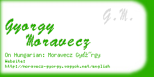 gyorgy moravecz business card